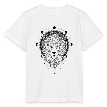 Lion - Force - T-shirt bio MINI CREATOR Stanley/Stella Enfant - blanc - Devant - Maike (125cm)