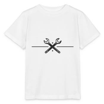 Wrench Icon - Stanley/Stella MINI CREATOR Kids’ T-Shirt - white - Front - Maike (125cm)
