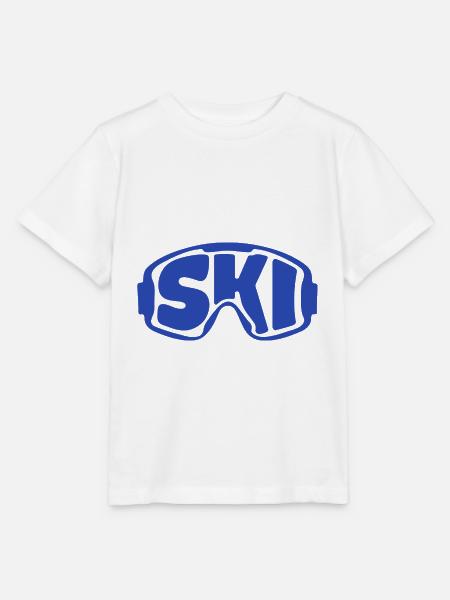 Ski(Brille) - Stanley/Stella Kinder T-Shirt MINI CREATOR  - Weiß