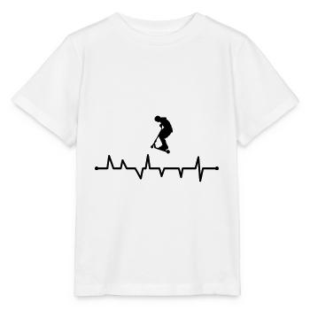 Stunt Scooter - T-shirt bio MINI CREATOR Stanley/Stella Enfant - blanc - Devant - Maike (125cm)