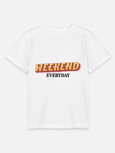 Weekend everyday - Stanley/Stella Kinder T-Shirt MINI CREATOR - Weiß