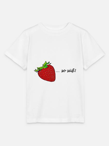 Erdbeere ...soo süß! - Stanley/Stella Kinder T-Shirt MINI CREATOR - Weiß