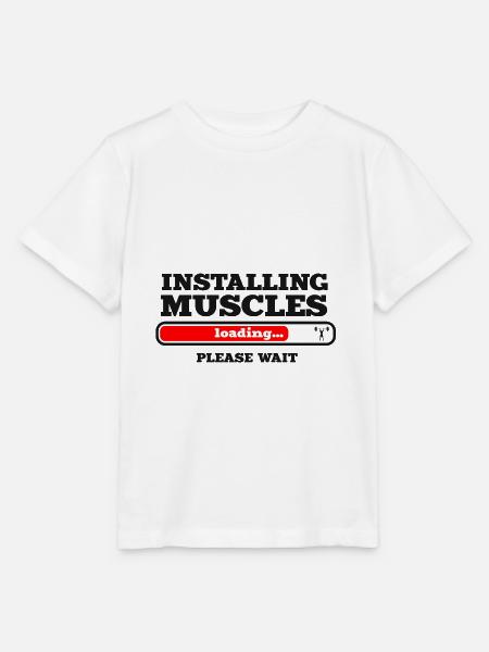 installing muscles - Stanley/Stella Kinder T-Shirt MINI CREATOR - Weiß