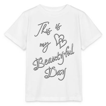MEIN TAG - Stanley/Stella Kinder T-Shirt MINI CREATOR  - Weiß - Vorne - Maike (125cm)