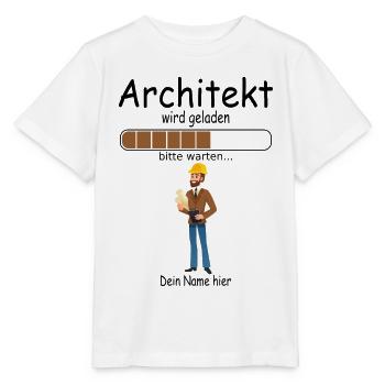 Angehende Architekten Architekturstudent für Baby - Stanley/Stella Kinder T-Shirt MINI CREATOR  - Weiß - Vorne - Maike (125cm)