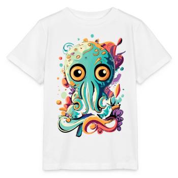 Octopus Squid - Baby Squid Octopus - Stanley/Stella MINI CREATOR Kids’ T-Shirt - white - Front - Maike (125cm)