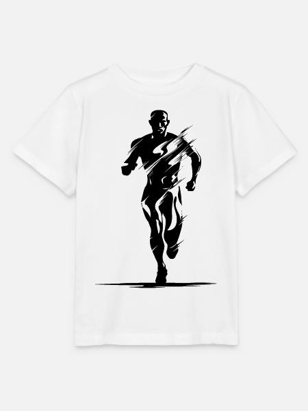 Jogger Zeichnung - Stanley/Stella Kinder T-Shirt MINI CREATOR - Weiß