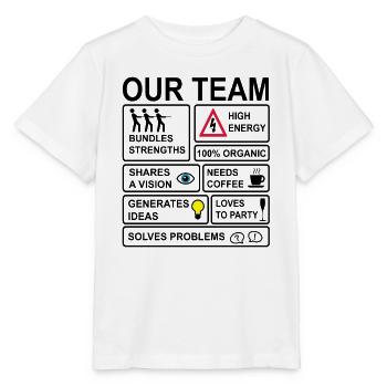 Équipe - T-shirt bio MINI CREATOR Stanley/Stella Enfant - blanc - Devant - Maike (125cm)