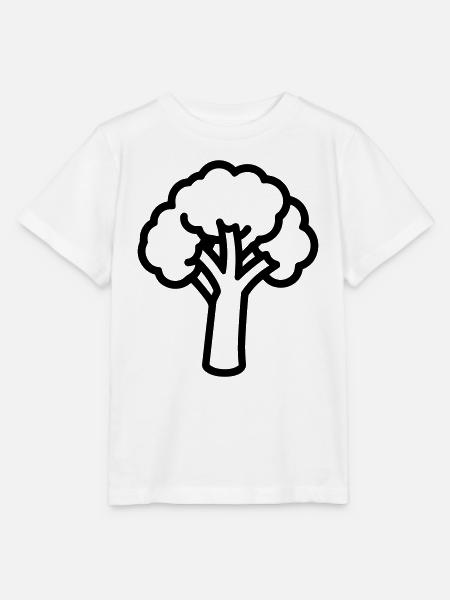 Brokkoli - Stanley/Stella Kinder T-Shirt MINI CREATOR  - Weiß