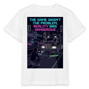 Réalité du joueur - T-shirt bio MINI CREATOR Stanley/Stella Enfant - blanc - Devant - Maike (125cm)