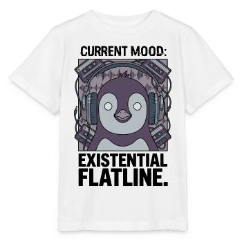 Aktuelle Stimmung Existenzielle Nulllinie - Stanley/Stella Kinder T-Shirt MINI CREATOR  - Weiß - Vorne - Maike (125cm)