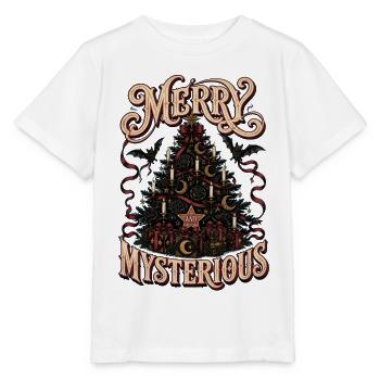 Merry and Mysterious Christmas Tree - Stanley/Stella MINI CREATOR Kids’ T-Shirt - white - Front - Maike (125cm)