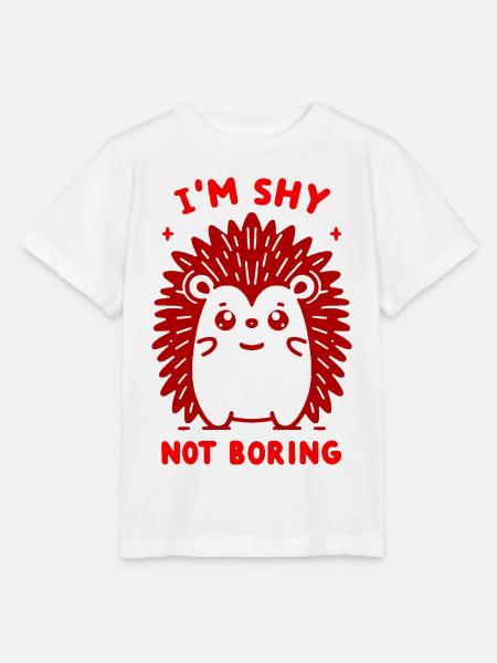 Schüchterner Roter Igel - Stanley/Stella Kinder T-Shirt MINI CREATOR - Weiß