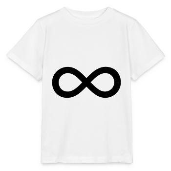 Unendlichkeit schwarz Unendlichkeitssymbol - Stanley/Stella Kinder T-Shirt MINI CREATOR  - Weiß - Vorne - Maike (125cm)