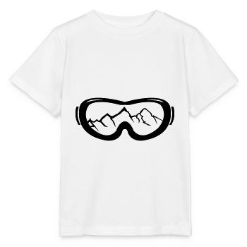skibrille berge - Stanley/Stella Kinder T-Shirt MINI CREATOR  - Weiß - Vorne - Maike (125cm)