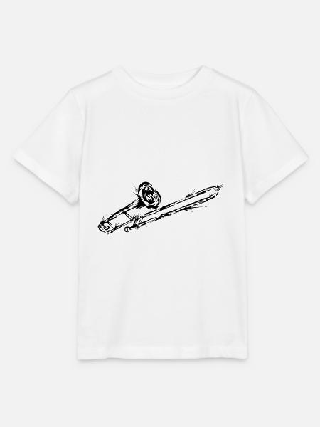 Posaune - Stanley/Stella Kinder T-Shirt MINI CREATOR  - Weiß