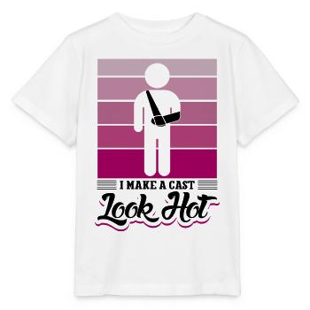 I Make A cast Look Hot - Stanley/Stella Kinder T-Shirt MINI CREATOR  - Weiß - Vorne - Maike (125cm)