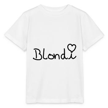 Blondi Herz Süß Freundin Bae Mädchen Girl Design - Stanley/Stella Kinder T-Shirt MINI CREATOR  - Weiß - Vorne - Maike (125cm)