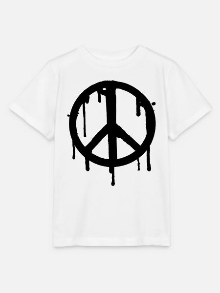 Dripping Peace - Stanley/Stella Kinder T-Shirt MINI CREATOR - Weiß