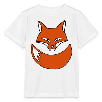 Orange Fox Wildlife Nature - by MEOW. - Stanley/Stella MINI CREATOR Kids’ T-Shirt - white - Front - Maike (125cm)