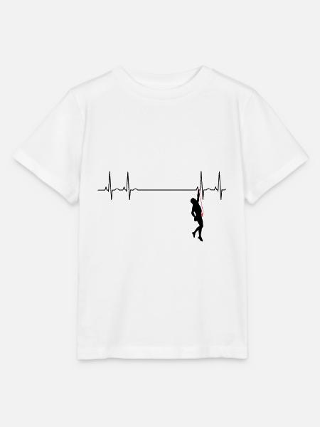 Heartbeat climber klettern - Stanley/Stella Kinder T-Shirt MINI CREATOR  - Weiß