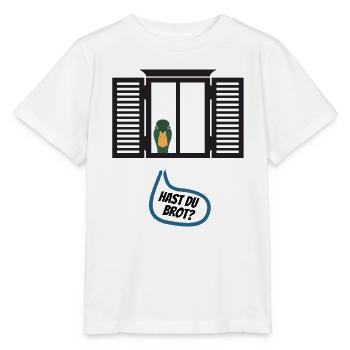 Hast du Brot? - Stanley/Stella Kinder T-Shirt MINI CREATOR  - Weiß - Vorne - Maike (125cm)