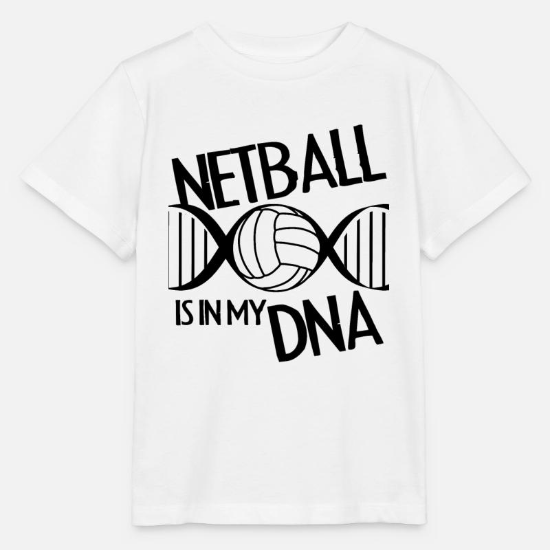 Boule de Netball d’ADN - T-shirt bio MINI CREATOR Stanley/Stella Enfant - blanc