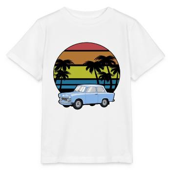 Trabi racing cardboard GDR East German cult car retro - Stanley/Stella MINI CREATOR Kids’ T-Shirt - white - Front - Maike (125cm)
