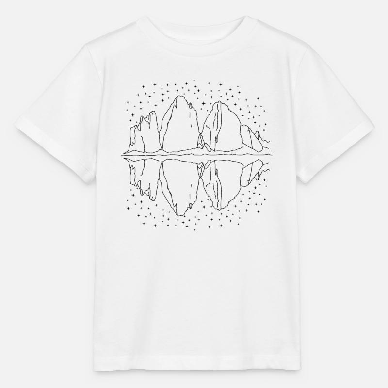 Three Peaks Starry Sky - Tre Cime di Lavaredo - Stanley/Stella MINI CREATOR Kids’ T-Shirt - white