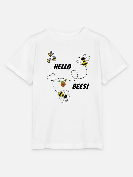 Hallo Bienen! - Stanley/Stella Kinder T-Shirt MINI CREATOR - Weiß
