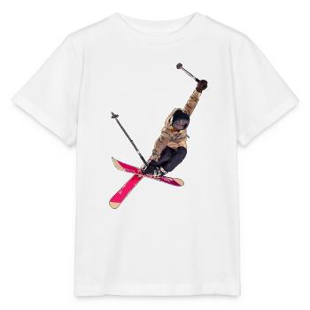Skiing - Stanley/Stella MINI CREATOR Kids’ T-Shirt - white - Front - Maike (125cm)