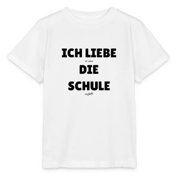 ich liebe die Schule - falsche Liebeserklärung - Stanley/Stella Kinder T-Shirt MINI CREATOR  - Weiß - Vorne - Maike (125cm)