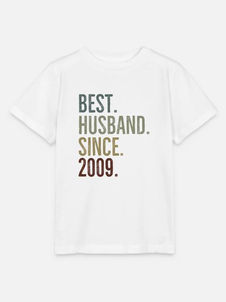 Bester Ehemann seit 2009 - Stanley/Stella Kinder T-Shirt MINI CREATOR - Weiß