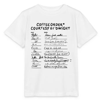 Le bureau - Commande de café - im Büro - T-shirt bio MINI CREATOR Stanley/Stella Enfant - blanc - Devant - Maike (125cm)