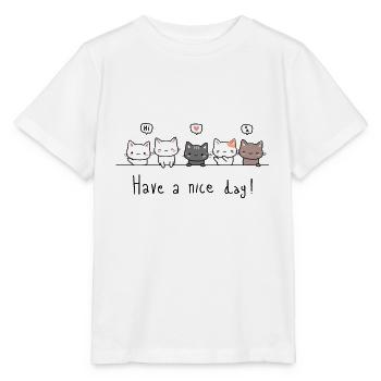 Kawaii Cat Women's T-Shirt - Stanley/Stella MINI CREATOR Kids’ T-Shirt - white - Front - Maike (125cm)