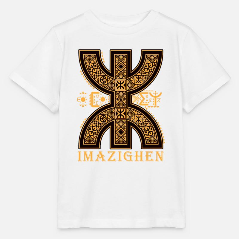Z IMAZIGHEN MIT BERBERE TIFINAGH MOTIVEN - Stanley/Stella Kinder T-Shirt MINI CREATOR - Weiß