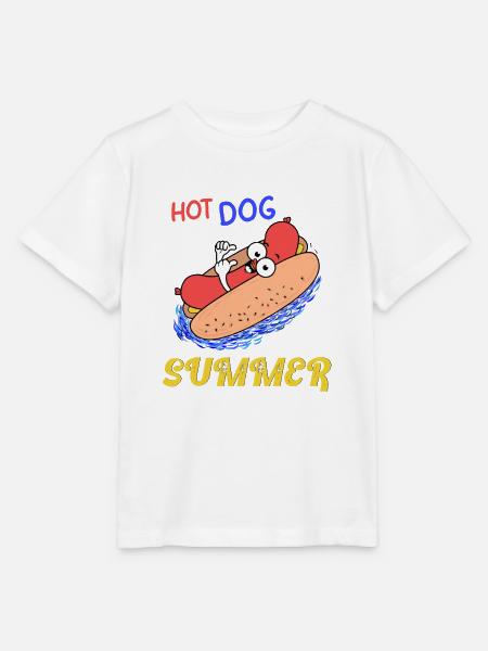 Hotdog Sommerurlaub lustig - Stanley/Stella Kinder T-Shirt MINI CREATOR  - Weiß