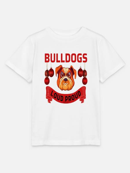bulldogs loud proud - Stanley/Stella Kinder T-Shirt MINI CREATOR  - Weiß