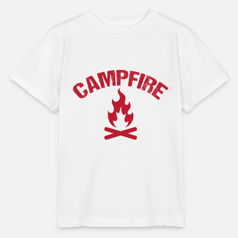 Feu de camp - T-shirt bio MINI CREATOR Stanley/Stella Enfant - blanc