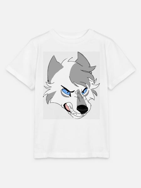 Aggressiver Wolf - Stanley/Stella Kinder T-Shirt MINI CREATOR - Weiß