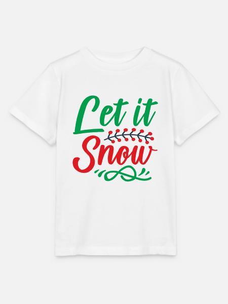 Let it snow - Weihnachtshumor - Stanley/Stella Kinder T-Shirt MINI CREATOR - Weiß