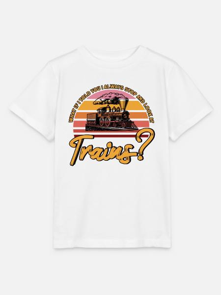 Modellbahn Zug Lokomotiven Geschenk - Stanley/Stella Kinder T-Shirt MINI CREATOR - Weiß
