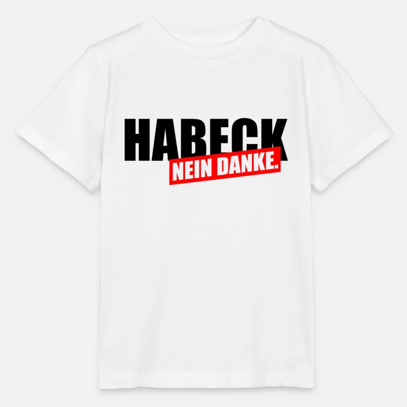 Habeck Nein Danke - Stanley/Stella Kinder T-Shirt MINI CREATOR  - Weiß