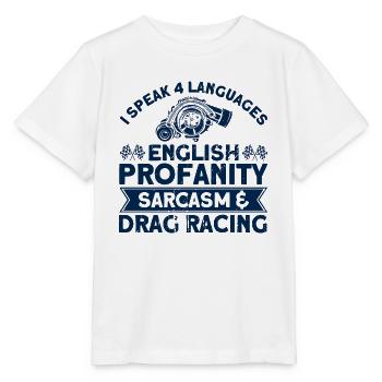 Racing Car Drag Racing Racing Car Gift - Stanley/Stella MINI CREATOR Kids’ T-Shirt - white - Front - Maike (125cm)