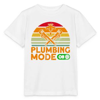 Plumbing Plumbers Tradespeople Gift - Stanley/Stella MINI CREATOR Kids’ T-Shirt - white - Front - Maike (125cm)