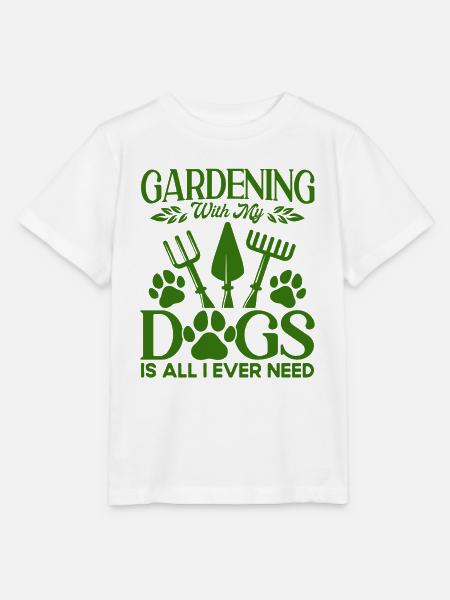 Gartenarbeit Hobbygärtner Hundehalter Geschenk - Stanley/Stella Kinder T-Shirt MINI CREATOR - Weiß