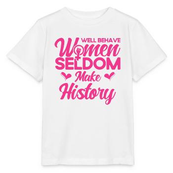 Rechte der Frauen Feministisch Ermächtigung Gesche - Stanley/Stella Kinder T-Shirt MINI CREATOR  - Weiß - Vorne - Maike (125cm)