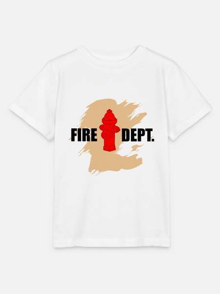 Feuerwehr Hydrant - Stanley/Stella Kinder T-Shirt MINI CREATOR  - Weiß