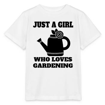 Gardener Girl Orchard Garden Hobby Gardener - Stanley/Stella MINI CREATOR Kids’ T-Shirt - white - Front - Maike (125cm)