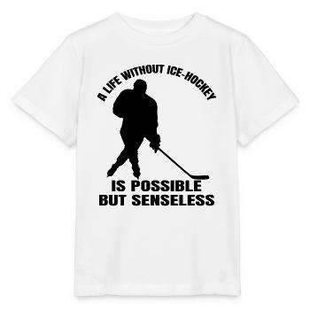 Eishockeyteam Eishockey Wintersport Geschenk - Stanley/Stella Kinder T-Shirt MINI CREATOR  - Weiß - Vorne - Maike (125cm)